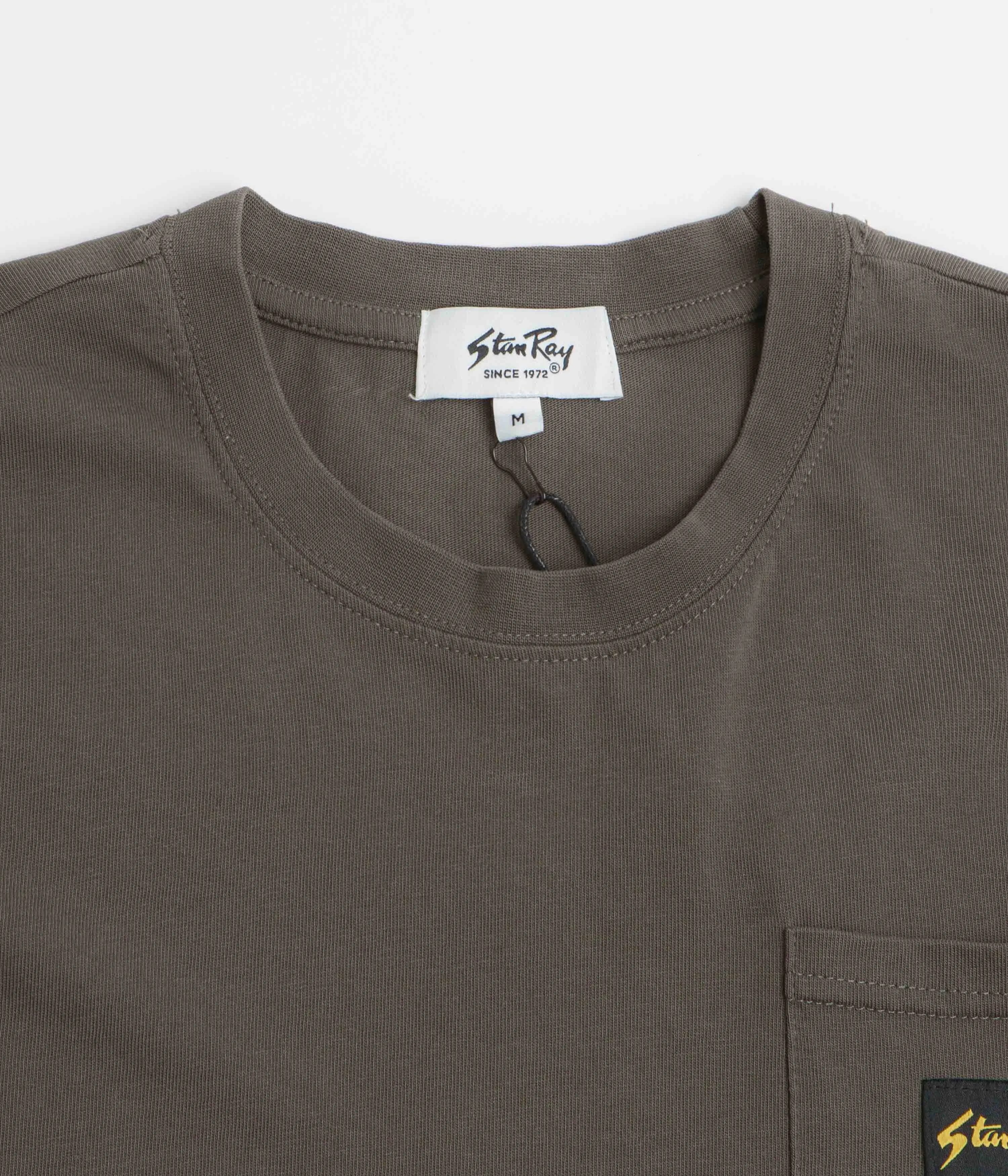 Beach Wear Stan Ray Patch Pocket T-Shirt - Washed Black