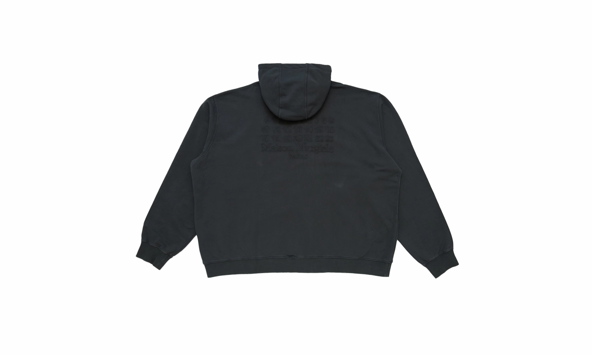 Zip Up Hoodie With Logo In Back "Black"