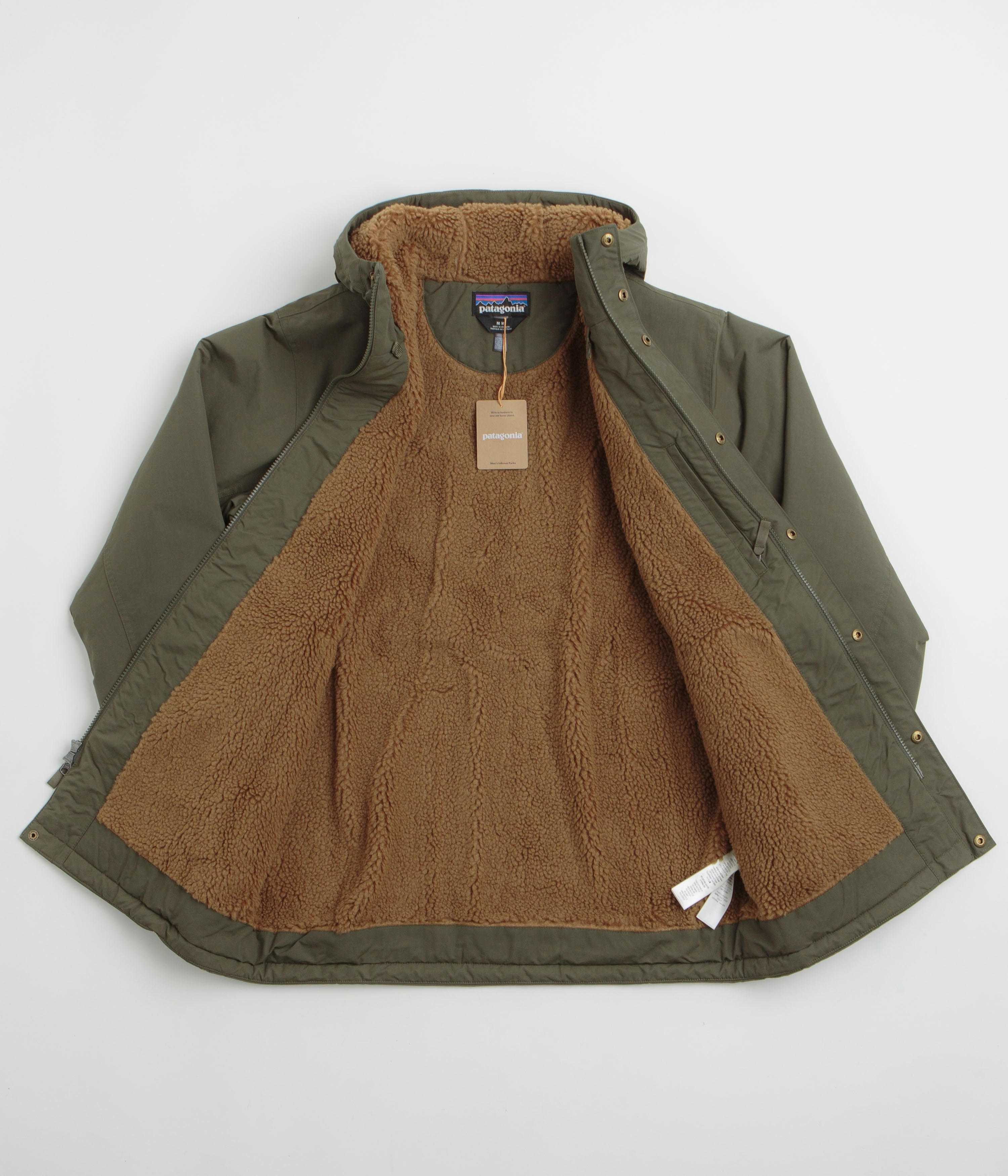 Patagonia Isthmus Parka - Basin Green / Basin Green Base Layer