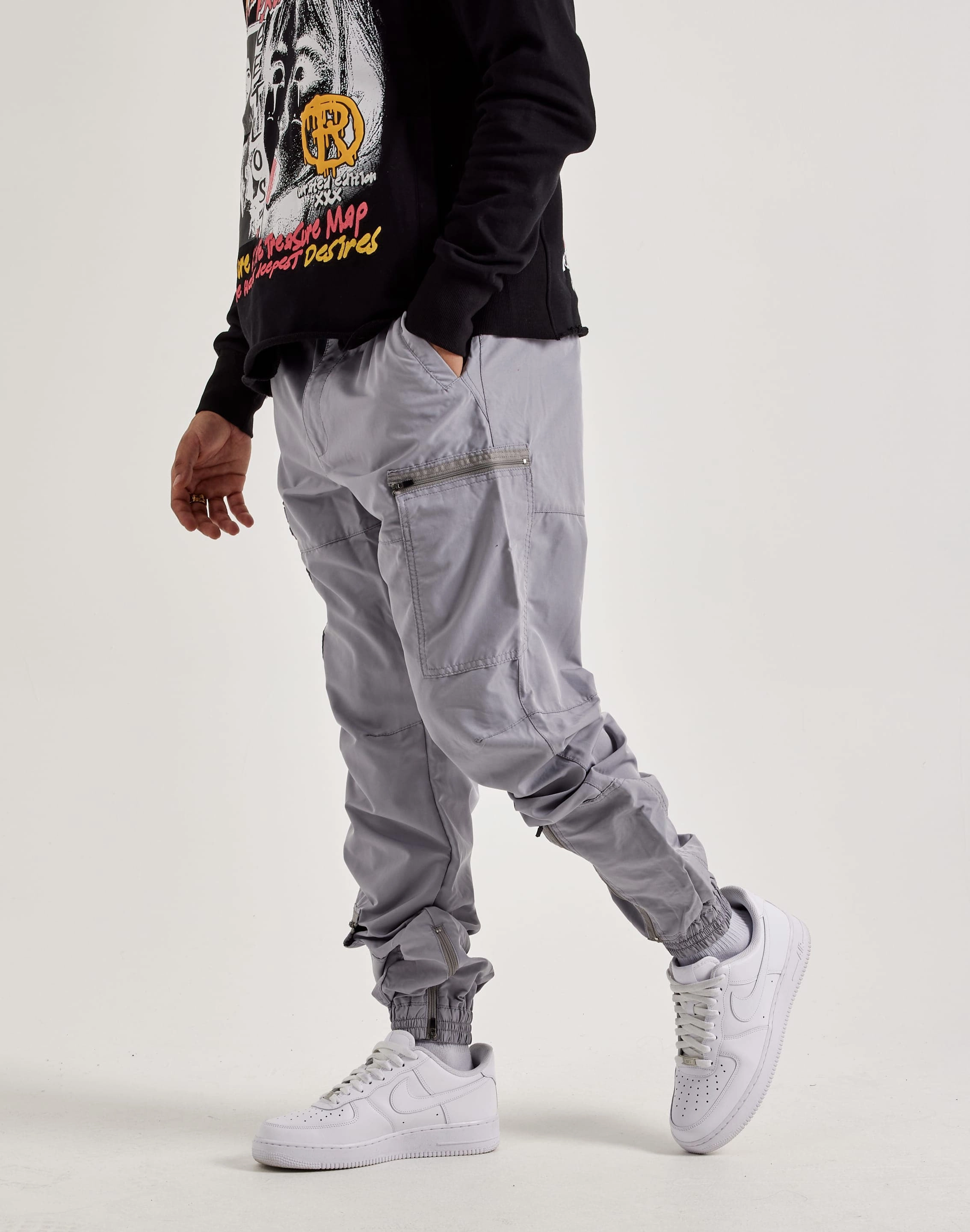 Zodiak Caliber Nylon Cargo Joggers Adjustable drawstring
